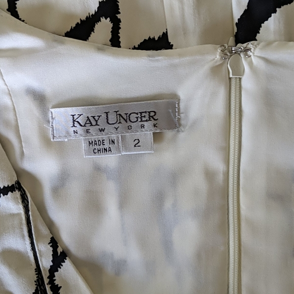 Kay Unger printed dress with pockets - Picture 7 of 8